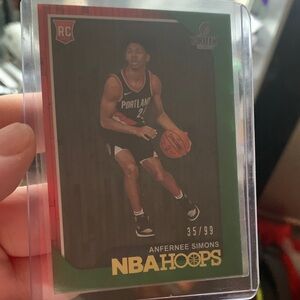 Anfernee Simons 5 Rookie Card Bundle Serial Numbered/ Silver Prism